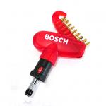 博世BOSCH快脫式正逆轉棘輪功能套裝螺絲起子組(紅色) 